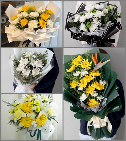 贵州毕节市黔西县洪水镇洪箐村白事花束代送